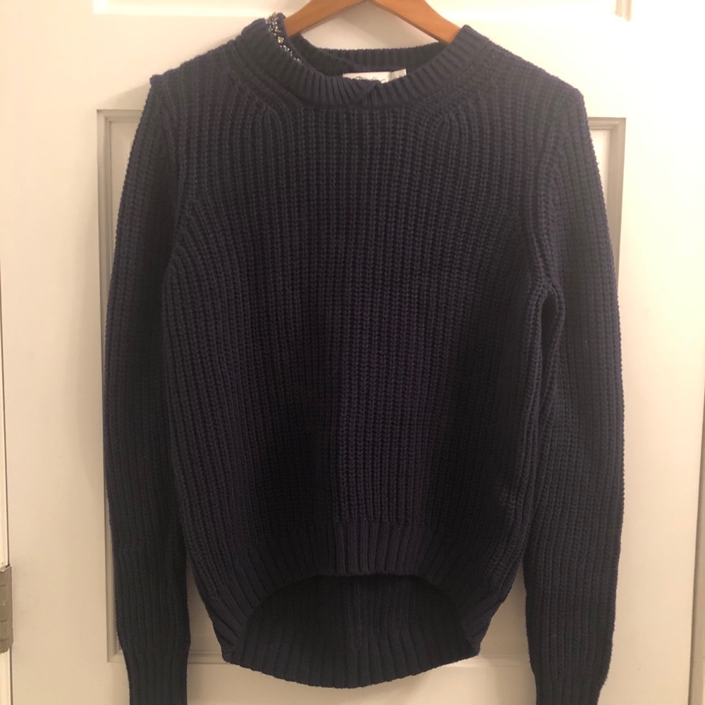 NWOT Phillip Lim for Target navy jeweled sweater